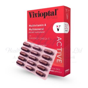 Vivioptal Active Multivitamin Softgels 30 Capsules Energy & Heart Support